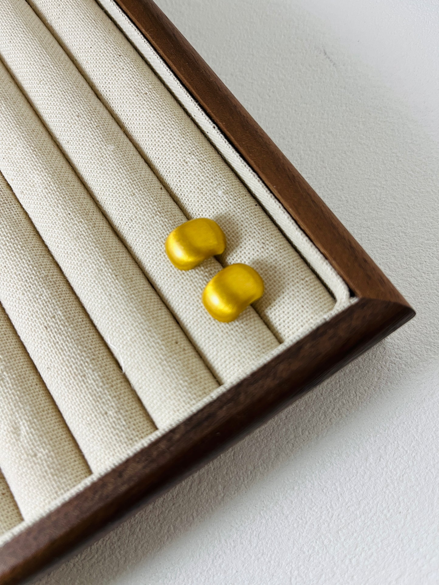 14番 マットメタル つや消しピアス(シルバー/ゴールド)